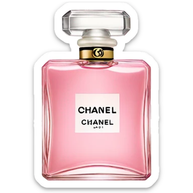 pink chanel perfume sticker