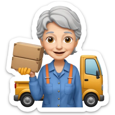 granny loading sticker