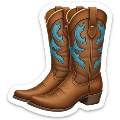 Cowboy boots sticker