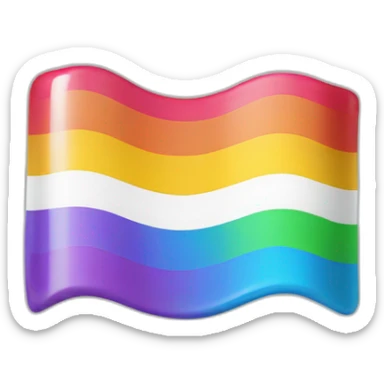 toothpaste gay flag sticker