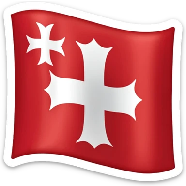 Bandera cruz de borgoña sticker