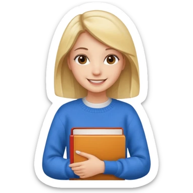 college girl sticker