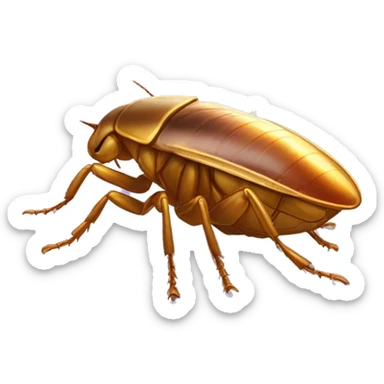A golden cockroach, with rays of light, all around it, like a 🌟) and with a “capital N” engraved on its abdomen. It must be seen from the front like 🪳 but it must be all Golden sticker