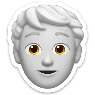 Tête gêné sticker