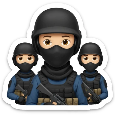 SWAT with balaclavas sticker