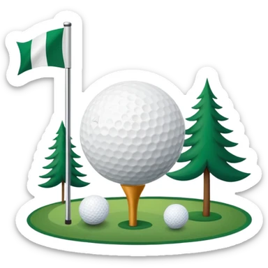 camp creek golf logo sticker