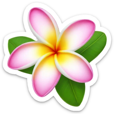 Plumeria sticker
