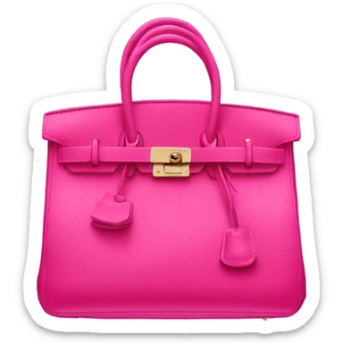 Hot pink birkin bag sticker