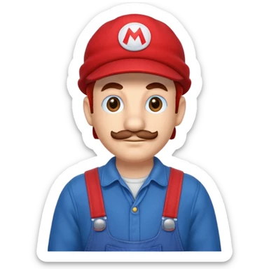 Mario en slip sticker
