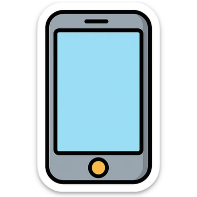 iPhone style window icon with metallic frame, clean design, no text sticker