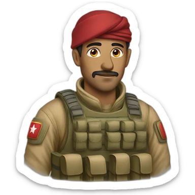 soldat marocain sticker