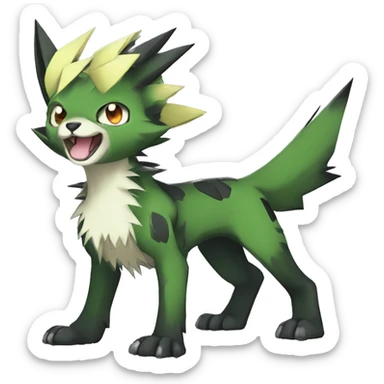 cute cool edgy sharp punk Digimon-Fakemon-animal full body sticker
