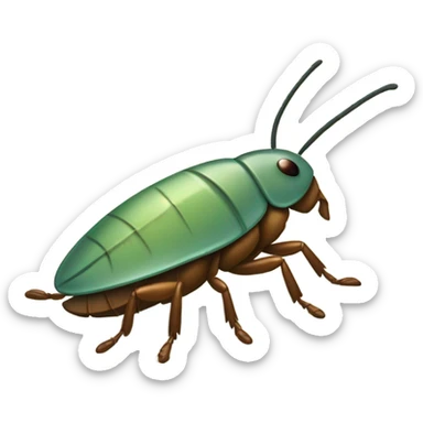 sea sick roach sticker