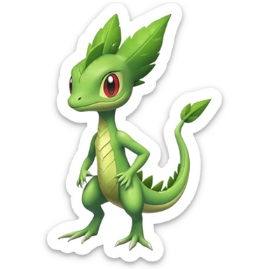  Treecko-Sceptile-Celebi-hybrid full body sticker