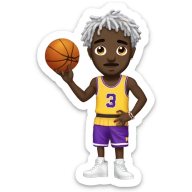 Lil uzi vert with a basketball sticker