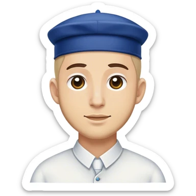 Jewish man in yarmulke sticker