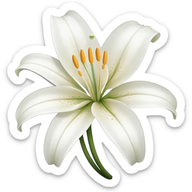 lily without leaf sticker