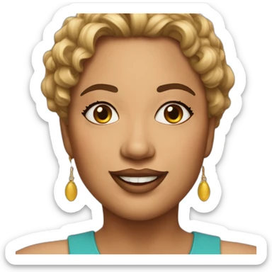 da'vine joy randolph actress portrait fat sticker