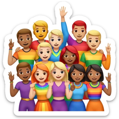pride charcters sticker