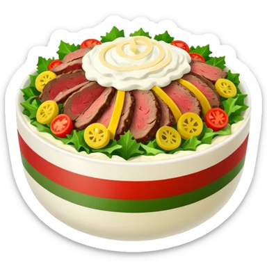 romanian christmas dish boeuf salad sticker