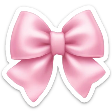 Baby pink bow sticker