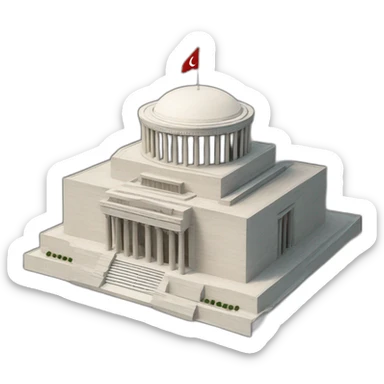 ataturk's mausoleum ankara sticker