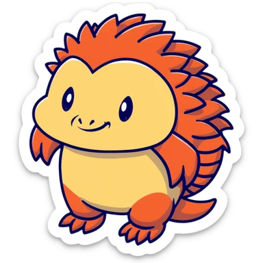 Knuckles the Echidna face from Sonic the Hedgehog sticker