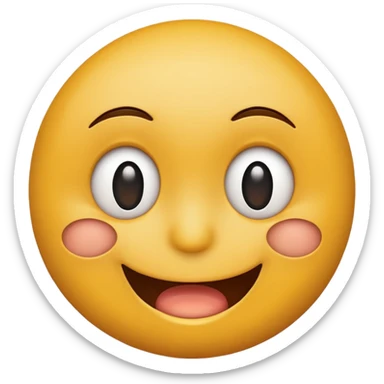 Smiley face mixed 🤗+😬 sticker