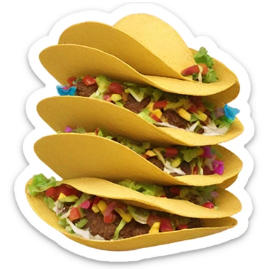 Tacos wearing sombreros sticker