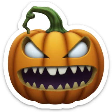 Freaky ahh pumpkin  sticker