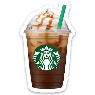 Starbucks iced coffee sticker