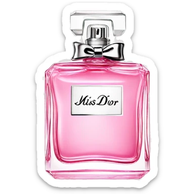 miss Dior pink perfume sticker