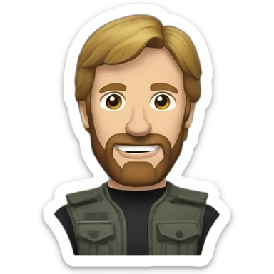 chuck norris sticker