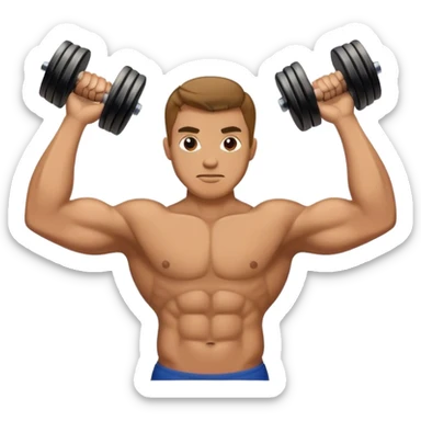 man hammer curl lift sticker