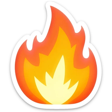 fire lightning sticker