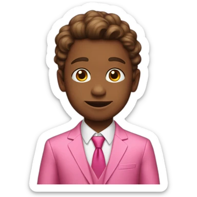 Fourt-year-old-with-a-pink-suit sticker