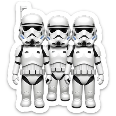Storm troopers of dead the metal band sticker