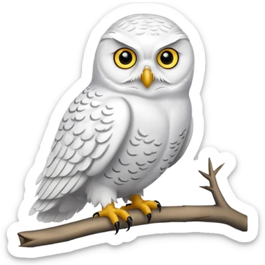 snowy owl sticker