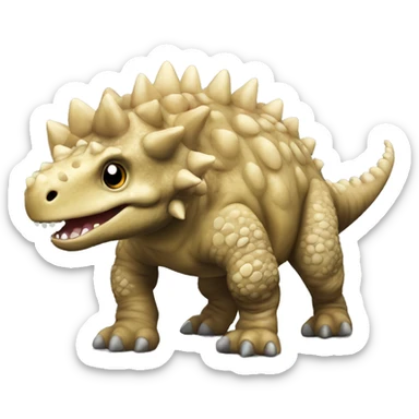 ankylosaurus dinosaur sticker