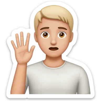 confused asl sticker