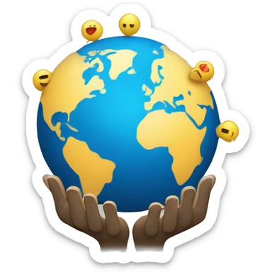 Networking Emoji 
Usage: To represent networking events or connections.
Design Idea: A globe with two hands shaking over it. sticker