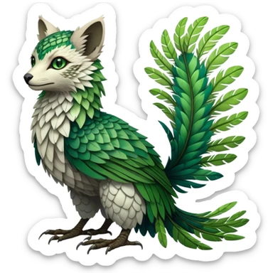 Modern Realistic Rare Fantasy Vernid-Trico-species by LiLaiRa full body sticker