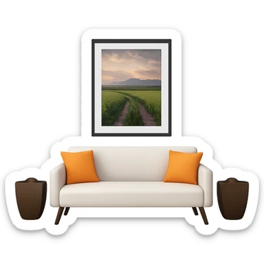 Add a simple photo inside the modern black picture frame. Keep the background transparent. sticker