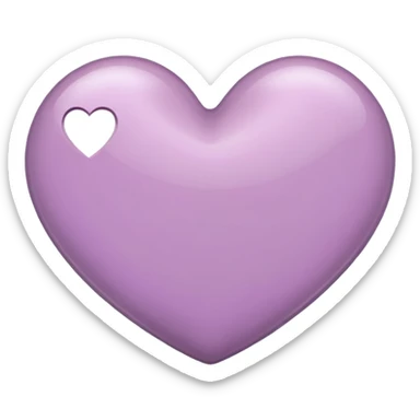 mauve heart sticker