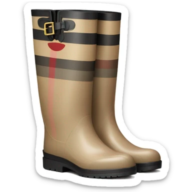 Burberry rain boots sticker