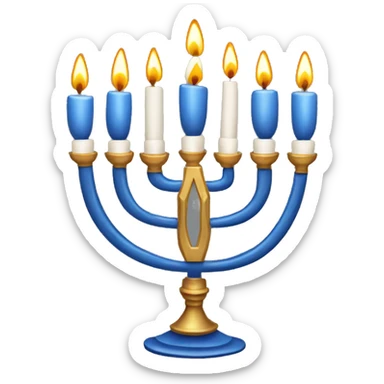 Hanukkah menorah  sticker