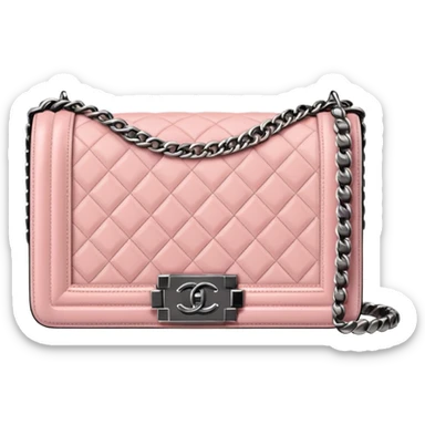 light pink chanel le boy bag sticker