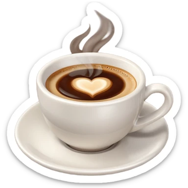 3d style espresso sticker