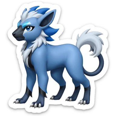 Luxio-Absol-Luxray-fusion (full body) sticker