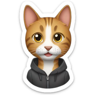 cat interview sticker